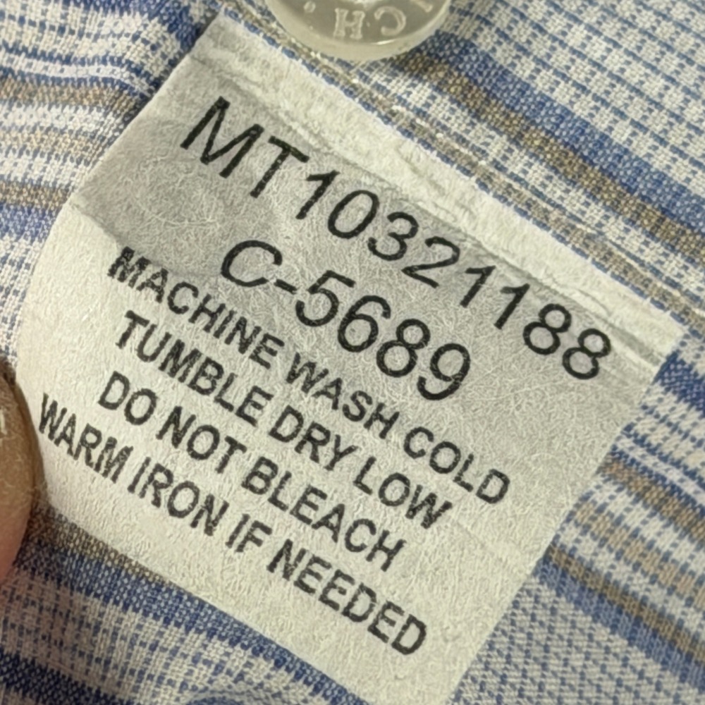Cinch Mens Blue White Striped Western Button Down Shirt XL MT10321188 - Picture 10 of 13